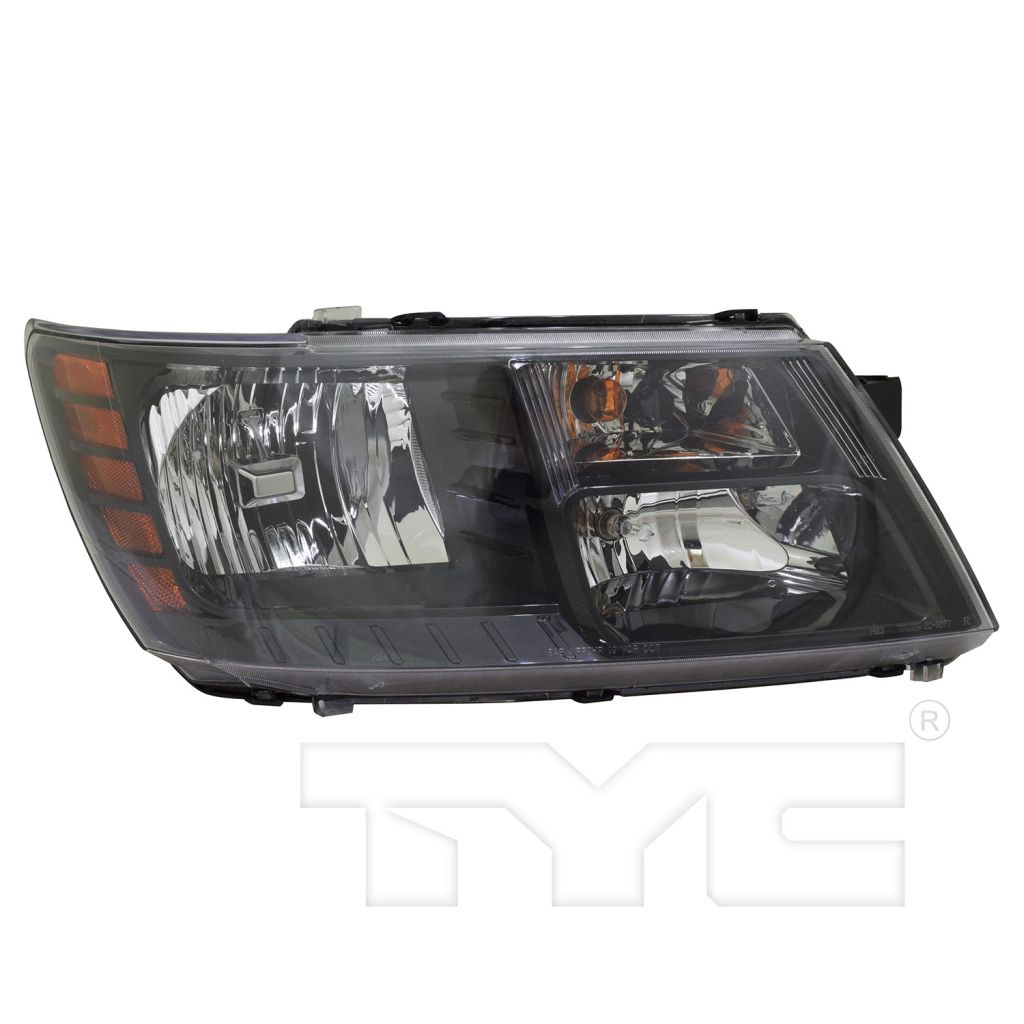 DODGE JOURNEY HEAD LAMP ASSY RIGHT (Passenger Side) (BLACK BEZEL)(CROSSROAD MDL)**CAPA** OEM#68200084AC 2014-2020 PL#CH2503265C