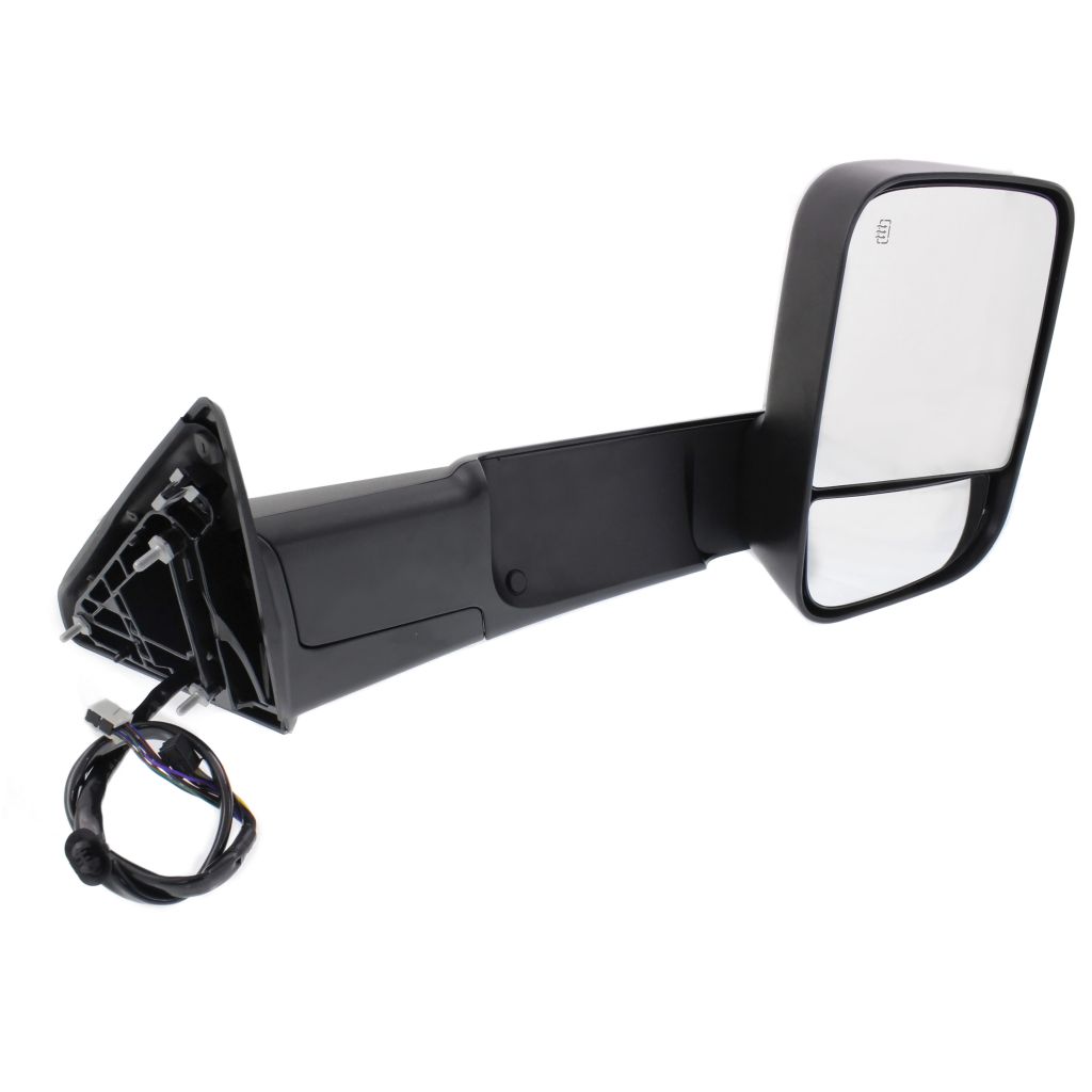 DODGE TRUCKS & VANS DODGE/PU (R2500/3500) DOOR MIRROR RIGHT (Passenger Side) PWR/HTD/SIGNAL/PUDDLE/MEMORY/PWR-FOLD(BLACK)(TOW TYPE) OEM#68412884AC 2015-2018 PL#CH1321402
