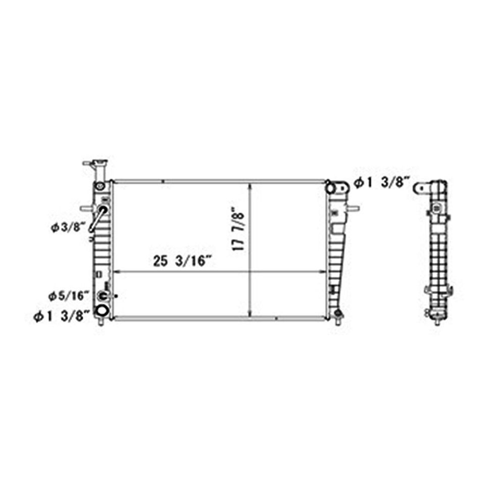 HYUNDAI TUCSON (USE CUC13077)RADIATOR (2.0/L4)M/T WO/TRANS OIL COOLER OEM#253102E821 2007-2009 PL#HY3010164