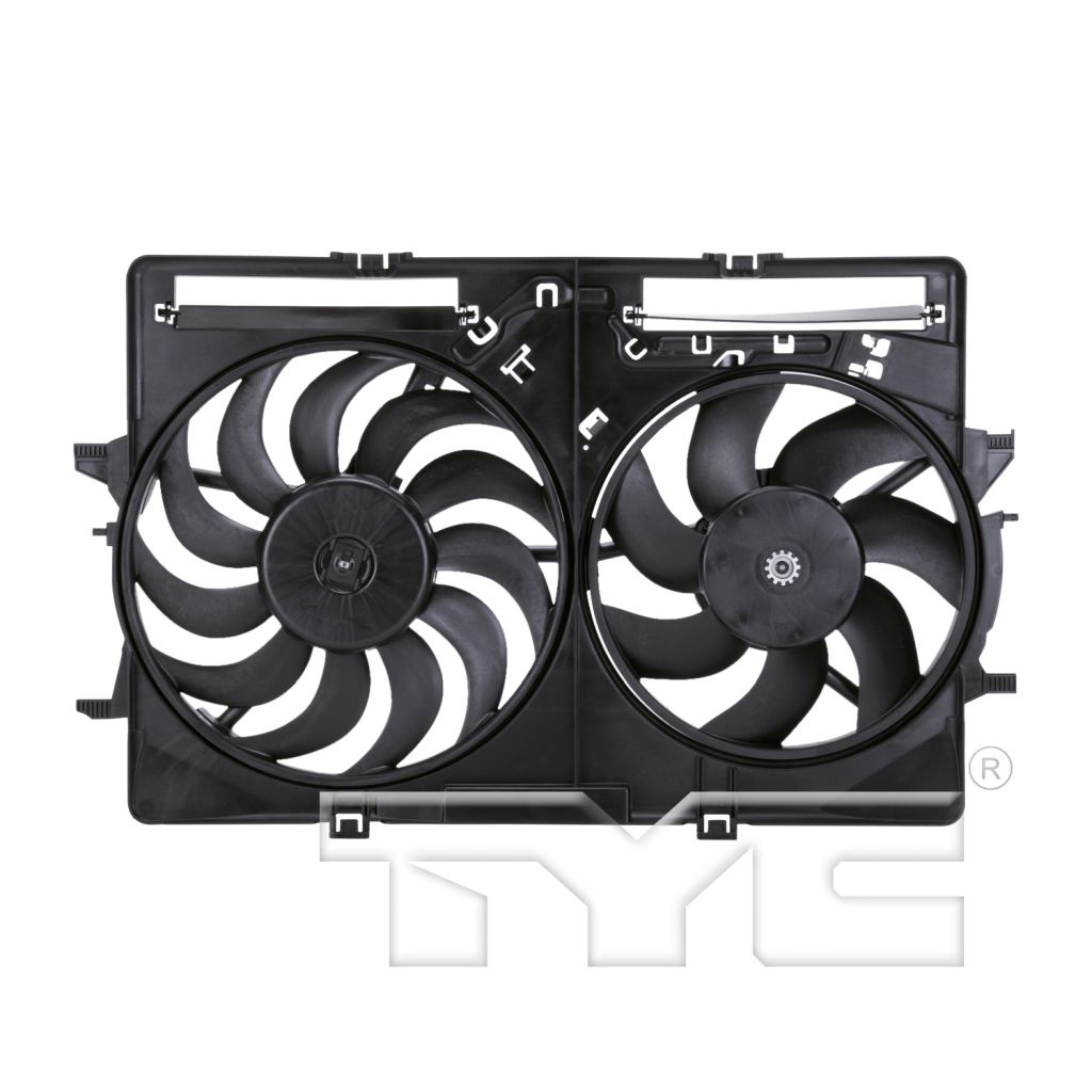 AUDI ALLROAD (A4)(WAGON) RADIATOR & A/C FAN ASSEMBLY (2.0L) OEM#8K0121207A-PFM 2013-2016 PL#AU3115113