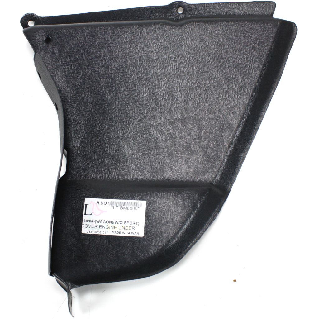 BMW BMW 5 SERIES (WAGON) FRONT SIDE SPLASH SHIELD LEFT (Driver Side) (ENG UNDER CVR)(W/O SPORT PKG) OEM#51717033753 2006-2007 PL#BM1228126