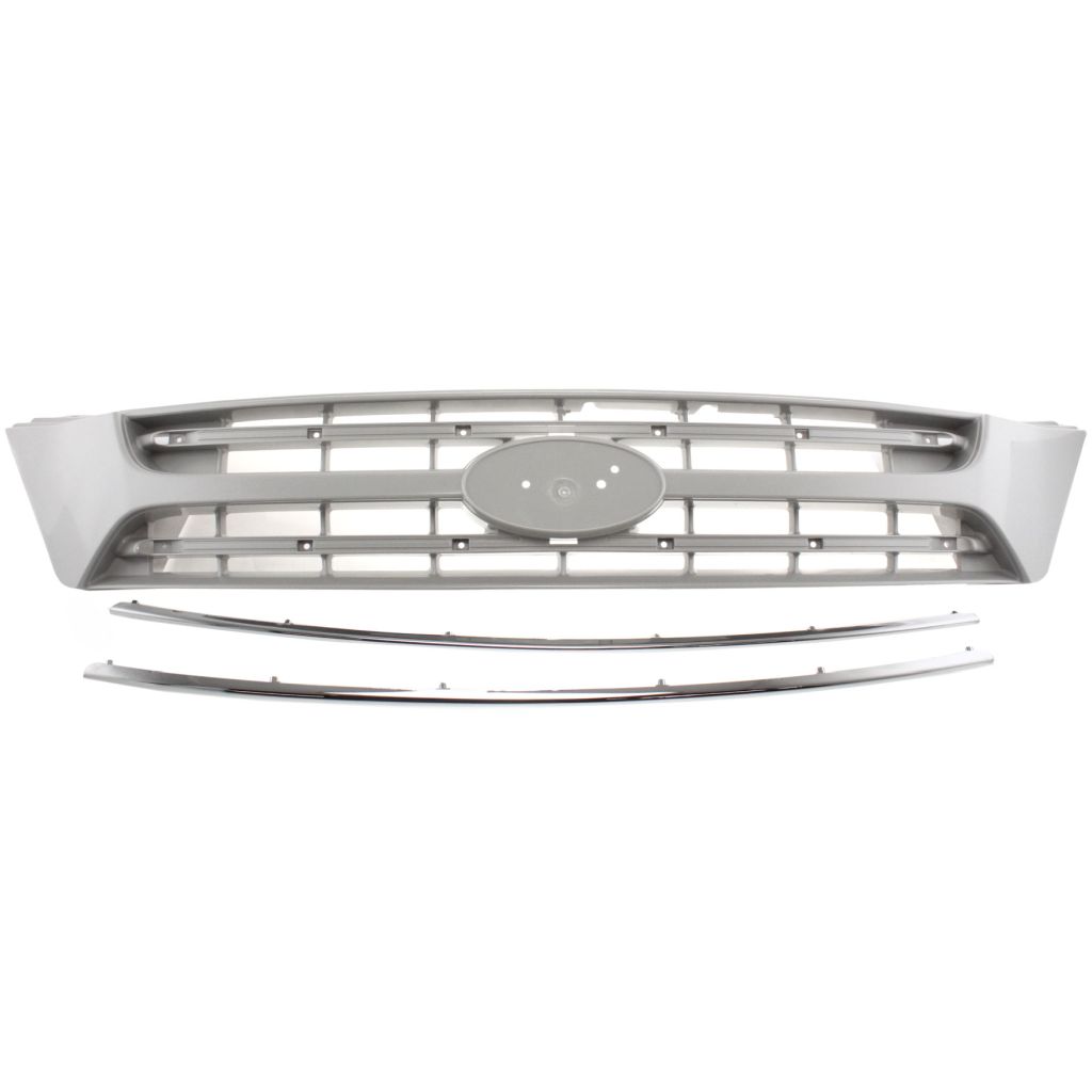 KIA SEDONA MINIVAN GRILLE ASSEMBLY PTD/CHR MOLDING OEM#863504D001 2006-2010 PL#KI1200137