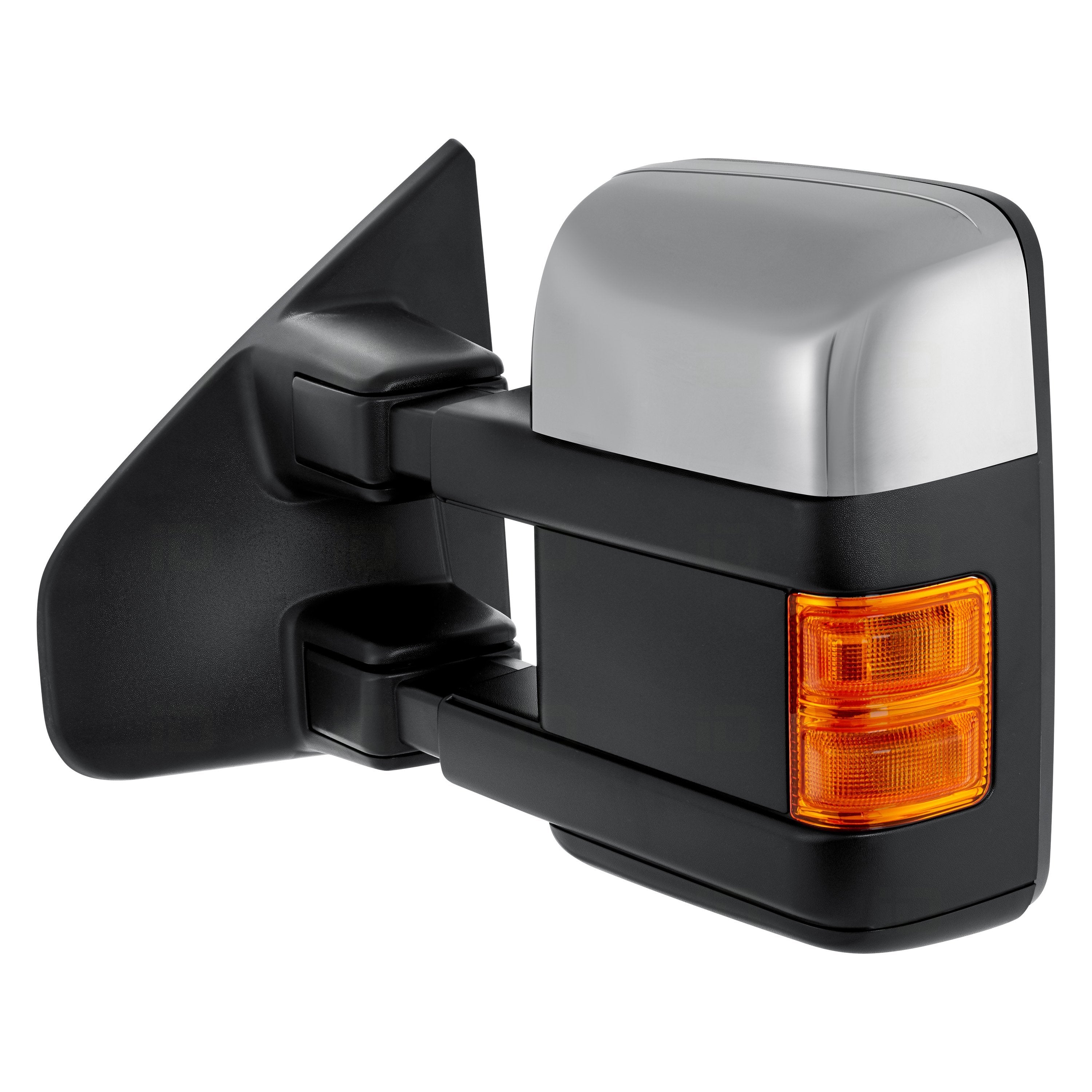 FORD TRUCKS & VANS FORD/PU F150 (EXC SVT RAPTOR) DOOR MIRROR LEFT (Driver Side) (Driver Side) PWR/HTD/SIGNAL/PUDDLE/MEMORY/PWR-FOLD (BLACK&CHROME CVR)(DUAL ARM) OEM#DL3Z17683AA-PFM 2013-2014 PL#FO1320480