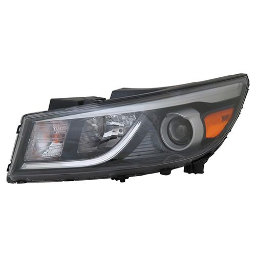 KIA SEDONA MINIVAN HEAD LAMP ASSY LEFT (Driver Side) (HALOGEN)(WO/ LED)(L/LX) OEM#92101A9110 2015-2018 PL#KI2502181
