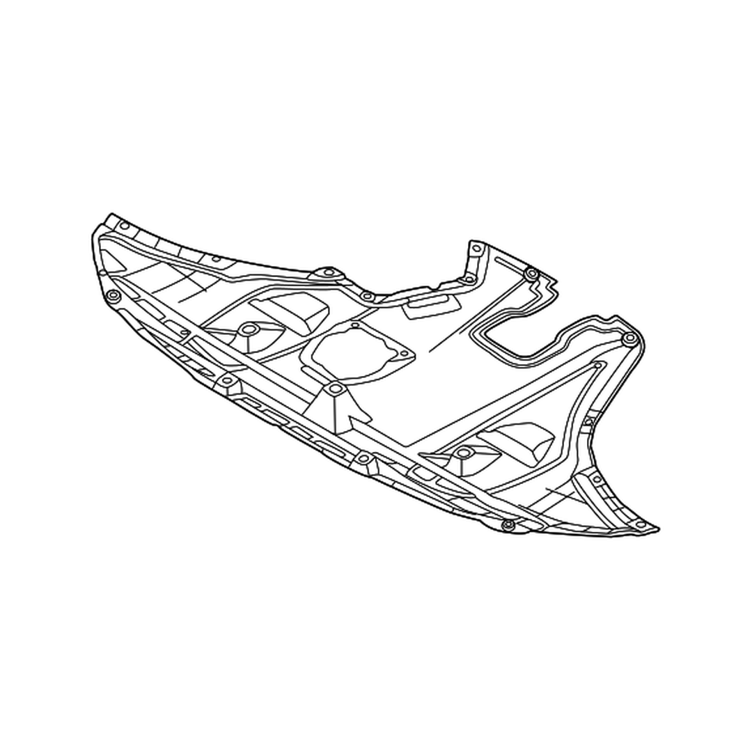 HYUNDAI TUCSON HYBRID/PLUG-IN HYBRID FRONT SPLASH SHIELD (ENG UNDER CVR) OEM#29110N9600 2022-2025 PL#HY1228228
