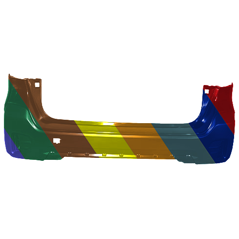 SUBARU OUTBACK REAR BUMPER COVER PRM/LWR-TXT (WO/SENSOR)(EXC WILDERNESS) OEM#57704AN31A 2020-2022 PL#SU1100197
