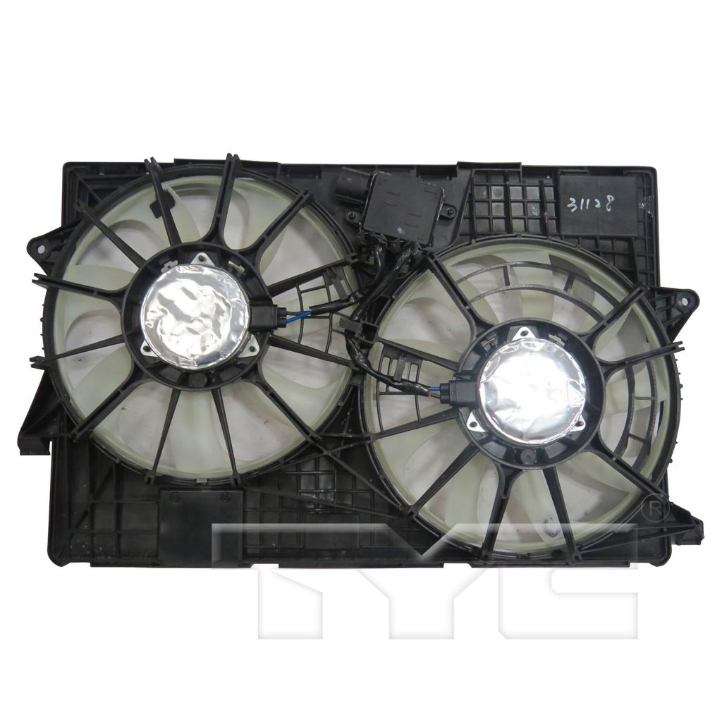 JEEP CHEROKEE RADIATOR & A/C FAN ASSEMBLY (DUAL FAN) (3.2L STD DUTY) W/MODULE) OEM#68164091AH 2019-2021 PL#CH3115178