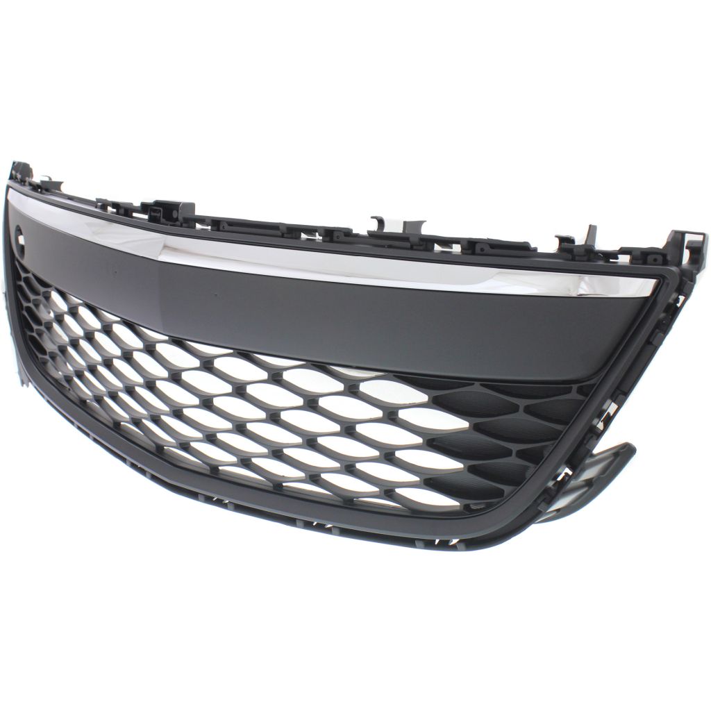 MAZDA CX-7 FRONT BUMPER GRILLE ASSEMBLY CHR/BLK (WO/FOG) OEM#EH44501T0H 2010-2012 PL#MA1036121