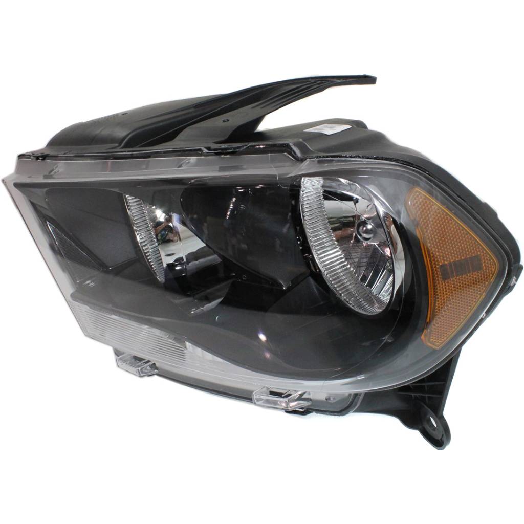 DODGE TRUCKS & VANS DURANGO _HEAD LAMP ASSEMBLY LEFT (Driver Side) (HALOGEN)(BLK BEZEL) OEM#68084077AB 2011-2013 PL#CH2502229