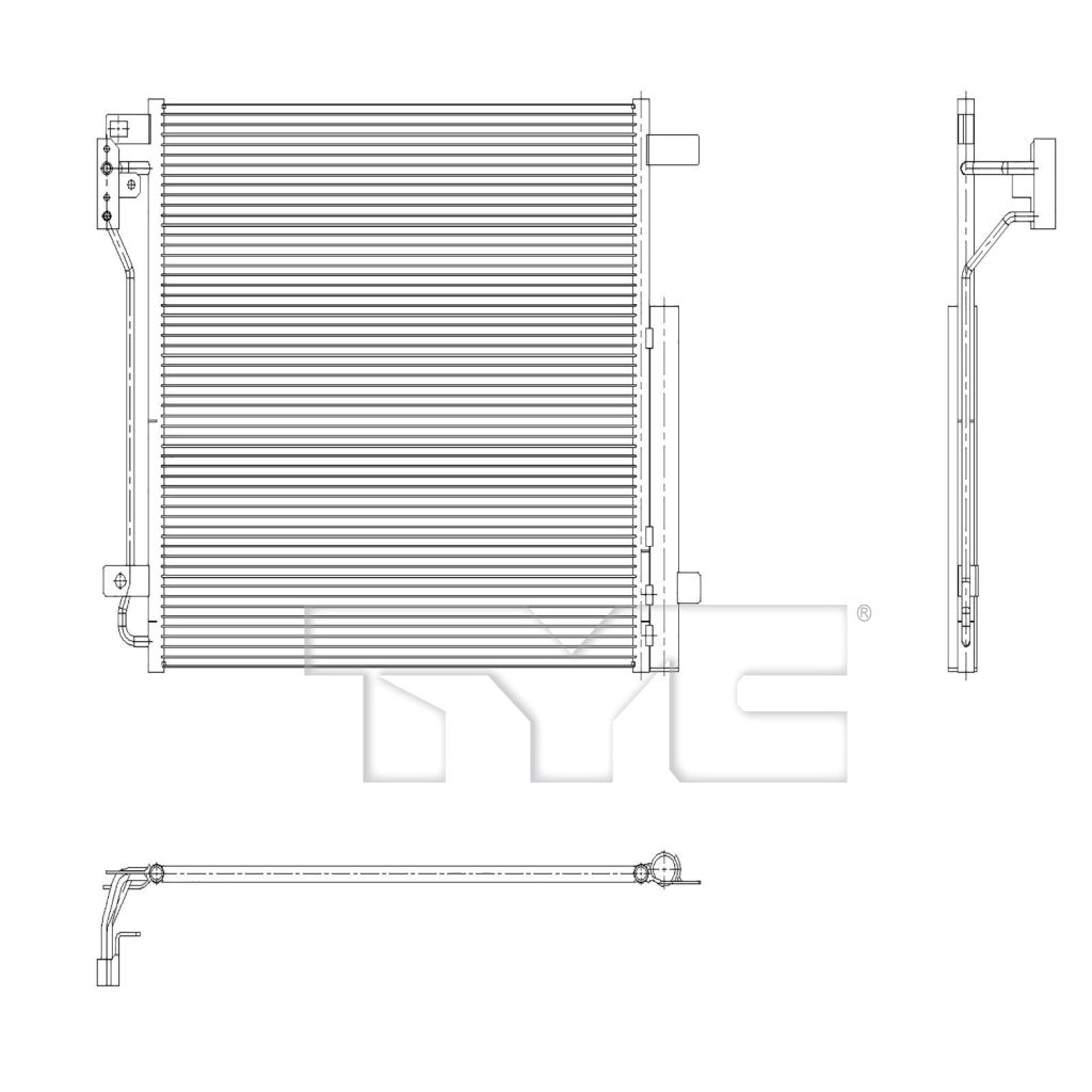 JEEPVEHICLE GRAND CHEROKEE (NEW) A/C CONDENSER W/RD OEM#68377850AA 2022-2025 PL#CH3030274