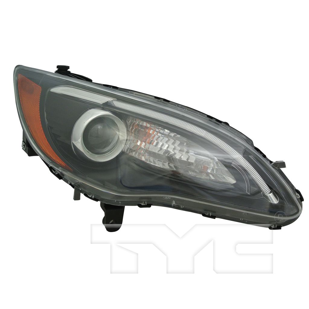 CHRYSLER 200 CONV HEAD LAMP ASSY RIGHT (Passenger Side) (S MDL)(BLACK BEZEL WO/CHROME INSERT)**CAPA** OEM#68088066AG 2011-2014 PL#CH2503275C