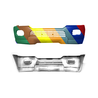 MITSUBISHI MONTERO SPORT FRONT BUMPER COVER PRIMED (W/FLARE) OEM#MR972307 2000-2004 PL#MI1000269