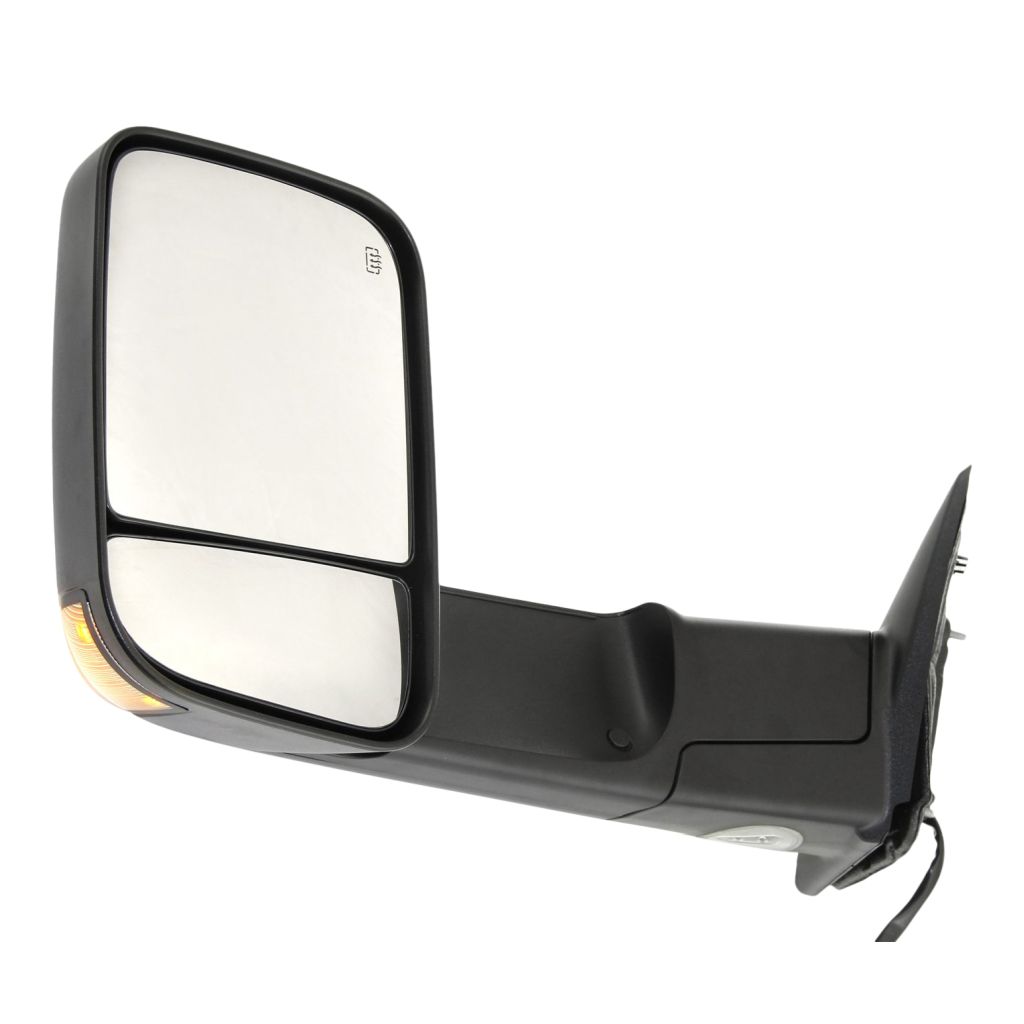 DODGE TRUCKS & VANS DODGE/PU (R1500) DOOR MIRROR LEFT (Driver Side) PWR/HTD/SIGNAL/PUDDLE (DUAL GLASS)(TEXT BLACK)(W/TOW PKG) OEM#55372071AM 2010-2011 PL#CH1320315