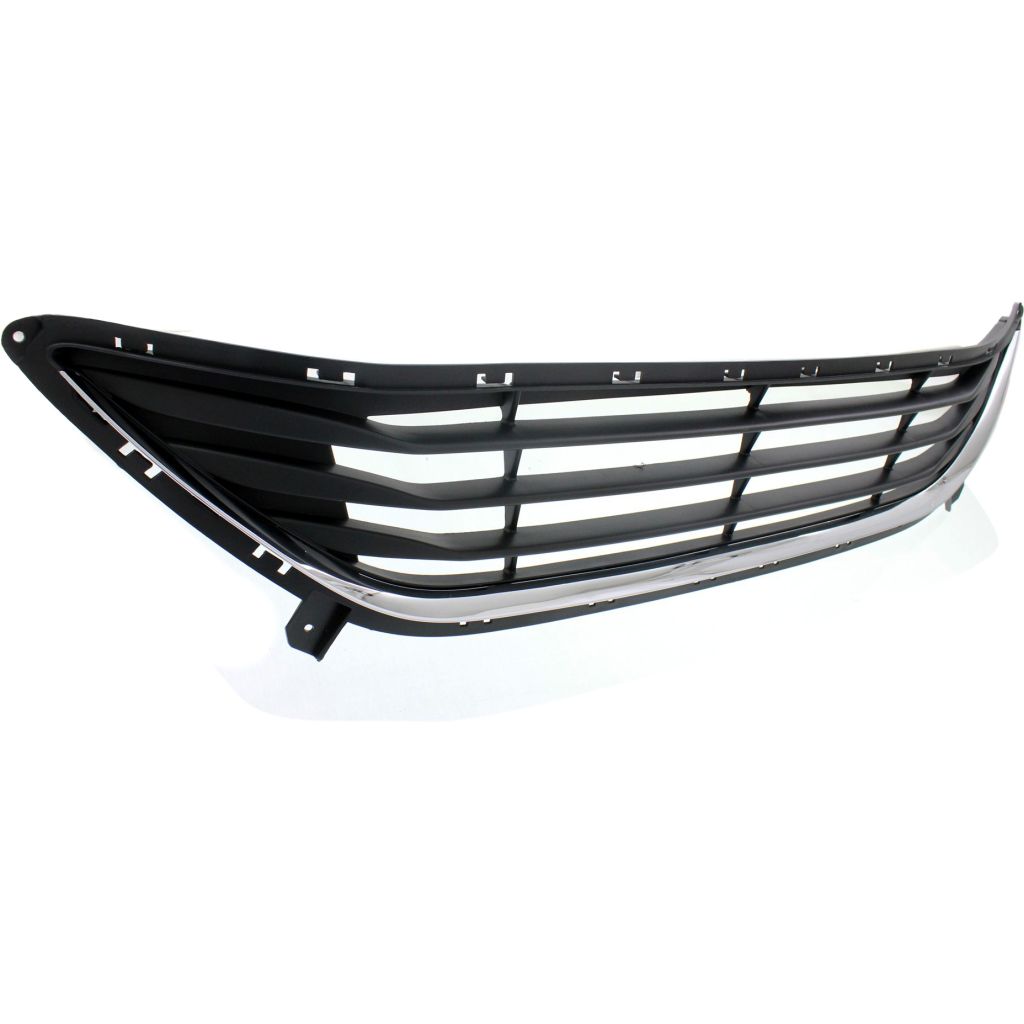 HYUNDAI ELANTRA SEDAN FRONT BUMPER GRILLE BLACK W/LWR OUTER CHROME MOLDING (GLS) **CAPA** OEM#865603Y000 2011-2013 PL#HY1036115C