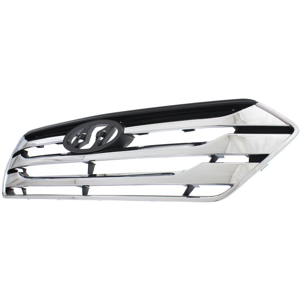 HYUNDAI SANTA FE SPORT (2.0/2.4L) GRILLE ASSEMBLY CHR/BLK & WCHR MLDGS OEM#863502W010 2013-2016 PL#HY1200163