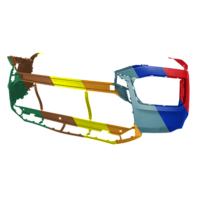 AUDI Q7 / SQ7 FRONT BUMPER COVER PRIMED (W/WASHER)(Q7 WO/S-LINE) OEM#4M0807065QGRU 2020-2024 PL#AU1000300
