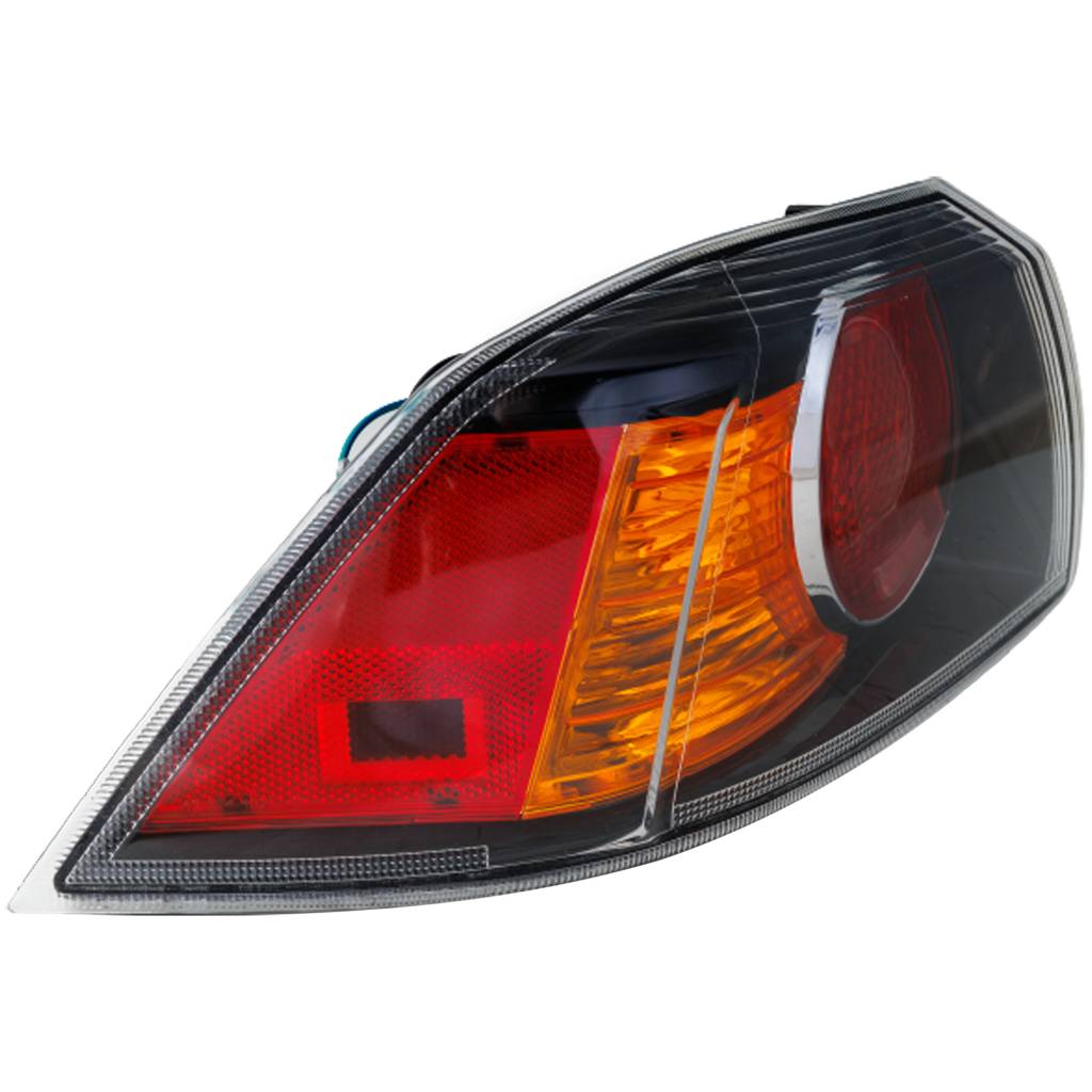 MITSUBISHI LANCER EVOLUTION TAIL LAMP ASSY LEFT (Driver Side) (OUTER)(BLACK BEZEL)**CAPA** OEM#8330A621 2009-2015 PL#MI2804103C