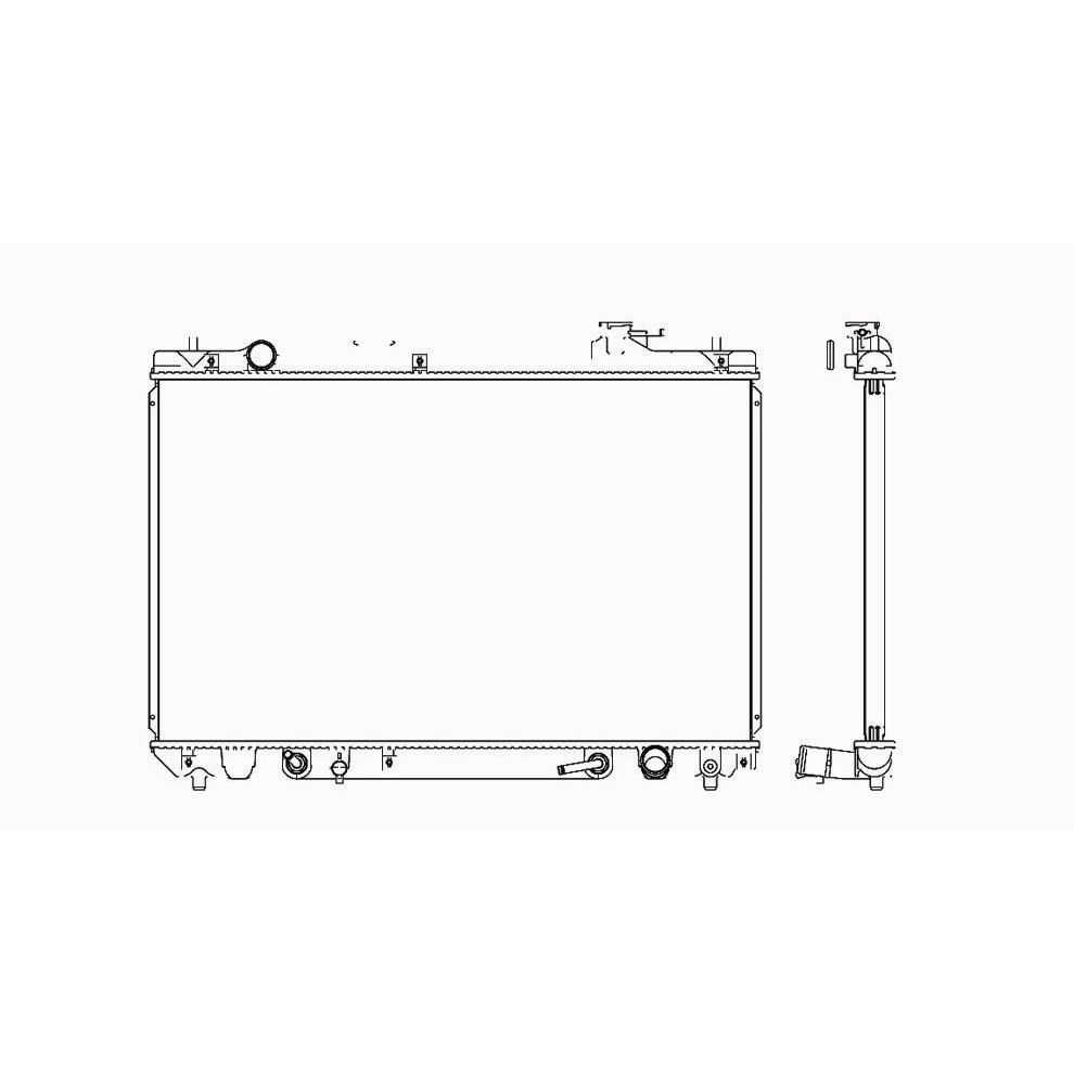 TOYOTA HIGHLANDER RADIATOR 2.4/L4 W/Towing Pkg (1" CORE) OEM#16410AZ047 2001-2007 PL#TO3010135