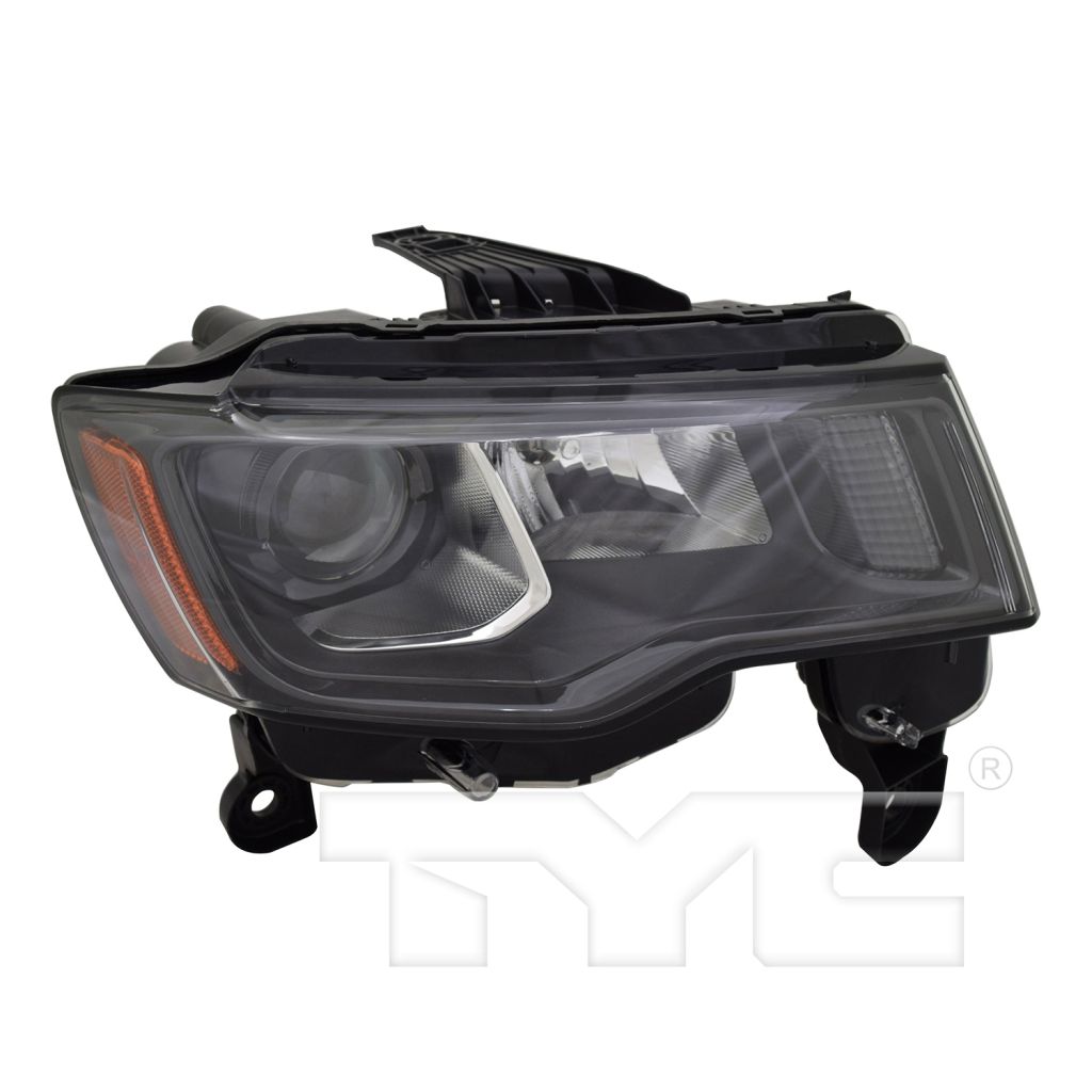 JEEP GRAND CHEROKEE HEAD LAMP ASSEMBLY RIGHT (Passenger Side) (HALOGEN)(BLK)**CAPA** OEM#68266646AD 2017-2021 PL#CH2503309C