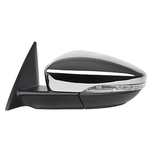 VOLKSWAGEN BEETLE DOOR MIRROR LEFT (Driver Side) PWR/HTD/SIGNAL (CHROME CVR)(CONVEX) OEM#5C5857507B9B9-PFM 2012-2015 PL#VW1320157