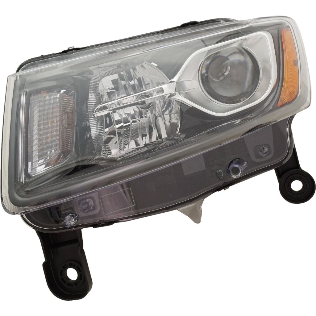 JEEP GRAND CHEROKEE HEAD LAMP ASSEMBLY LEFT (Driver Side) (HALOGEN)(BLK)**CAPA** OEM#68236109AE 2014-2016 PL#CH2502308C