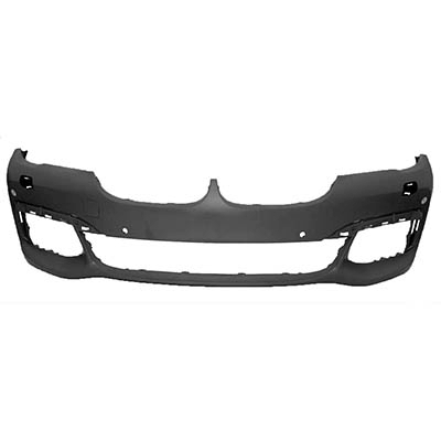 BMW BMW 7 SERIES HYBRID (740e/745e) FRONT BUMPER COVER PRIMED (W/WASHER)(W/4 PK SENSOR)(W/TOW)(W/M PKG) OEM#51118064753 2017-2019 PL#BM1000452
