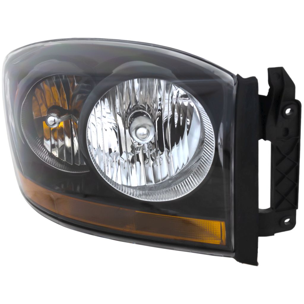 DODGE TRUCKS & VANS DODGE/PU (R2500/3500)(R1500 Mega Cab 06-08) HEAD LAMP ASSEMBLY RIGHT (Passenger Side) (W/BLK BEZEL) OEM#55372814AB 2006 PL#CH2519115