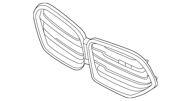 BMW BMW X5 M GRILLE BLACK OEM#51138086866 2024-2026 PL#BM1200325