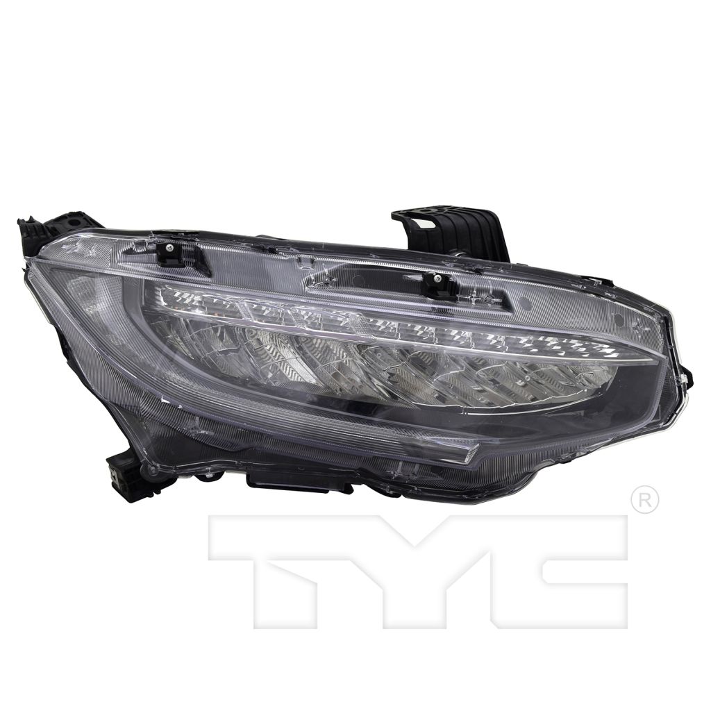 HONDA CIVIC SEDAN HEAD LAMP ASSY RIGHT (Passenger Side) (LED)(EXC 19-19 Si)**CAPA** OEM#06331TBA305 2019 PL#HO2503195C