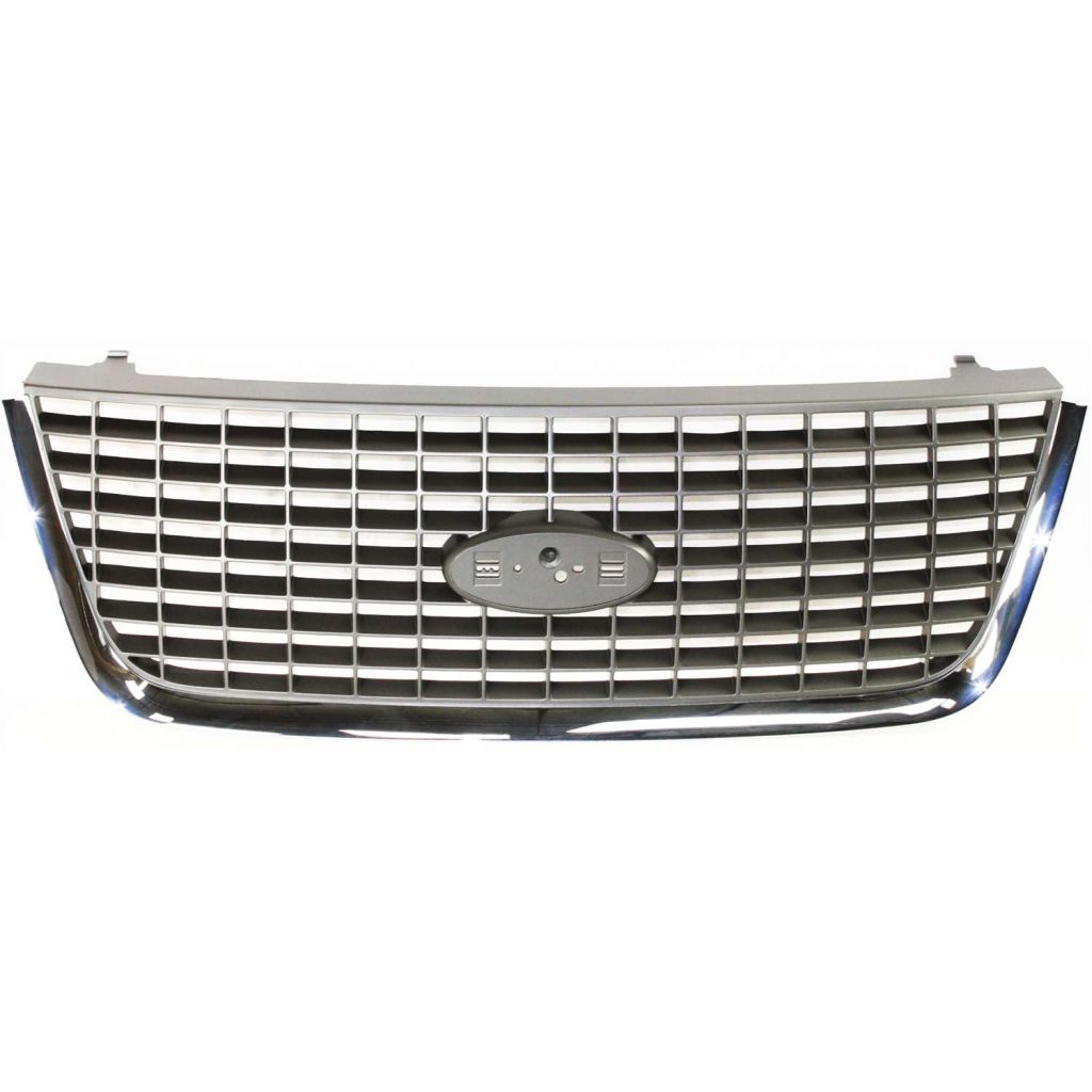 FORD TRUCKS & VANS EXPEDITION GRILLE CHROME/ARG (XLT/NBX/XLS)(Exc XLT Sport/Eddie Bauer) OEM#2L1Z8200AAA 2003-2006 PL#FO1200401