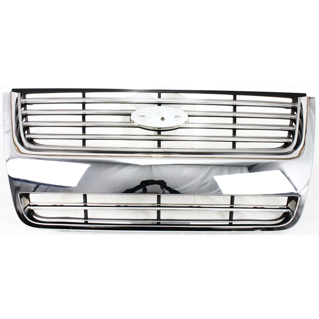 FORD TRUCKS & VANS EXPLORER GRILLE CHROME/BLACK (LTD & XLT W/O Ironman Pkg)**CAPA** OEM#8L2Z8200DA 2006-2010 PL#FO1200476C