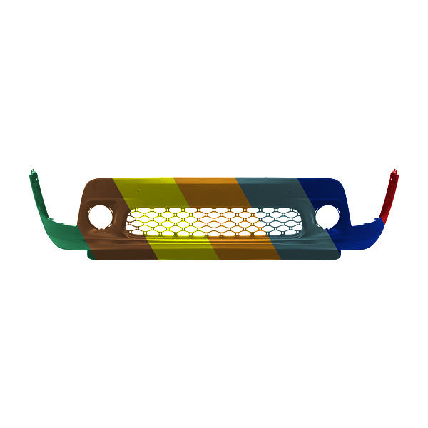 JEEPVEHICLE RENEGADE FRONT BUMPER COVER LOWER TEXTURE (WO/SENSOR)(EXC TRAILHAWK/UPLAND) OEM#6VZ71LXHAA 2019-2023 PL#CH1015139