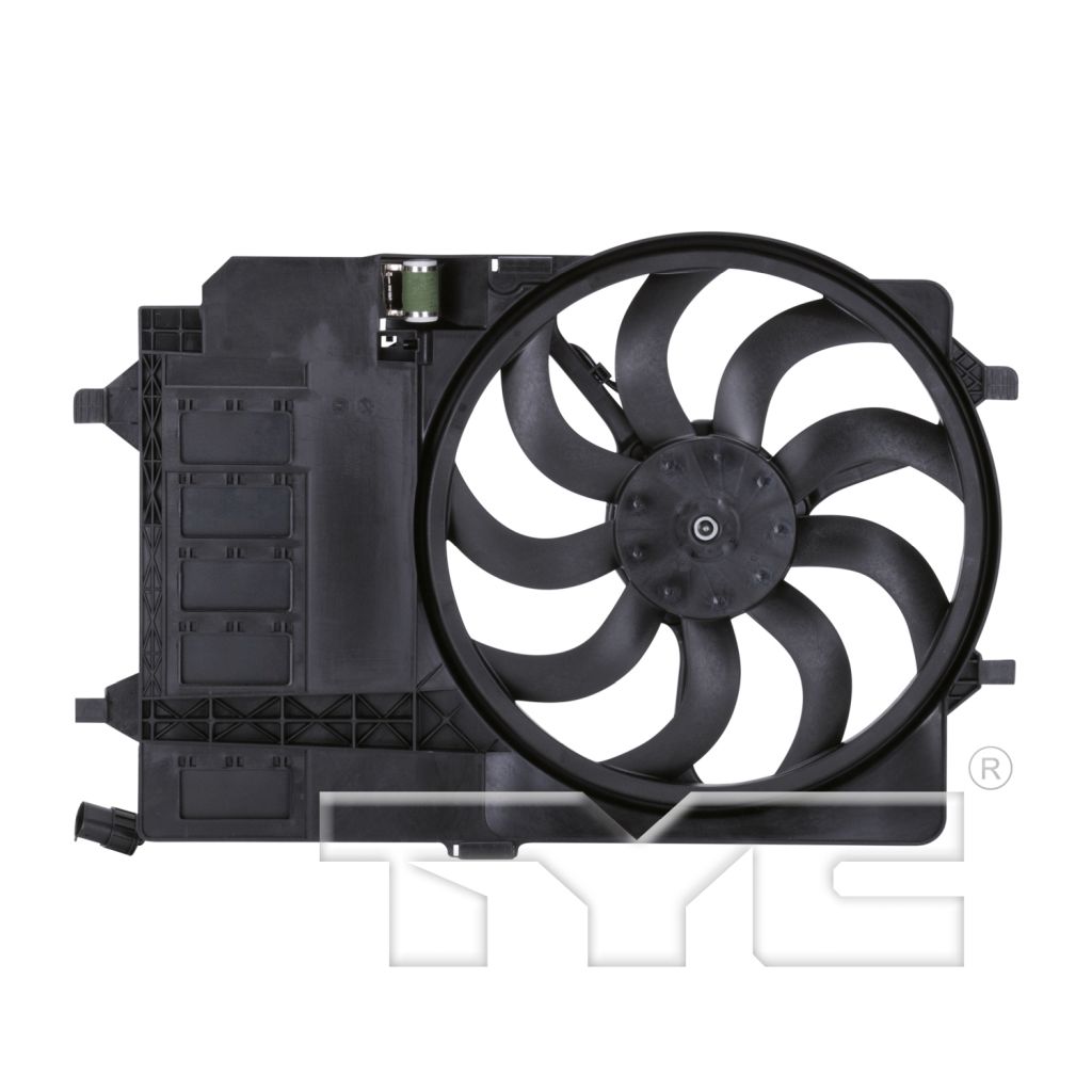 MINI COOPER HATCHBACK RADIATOR & A/C FAN ASSY (SINGLE FAN)(To 3-03) OEM#17101475577 2002-2003 PL#MC3115101
