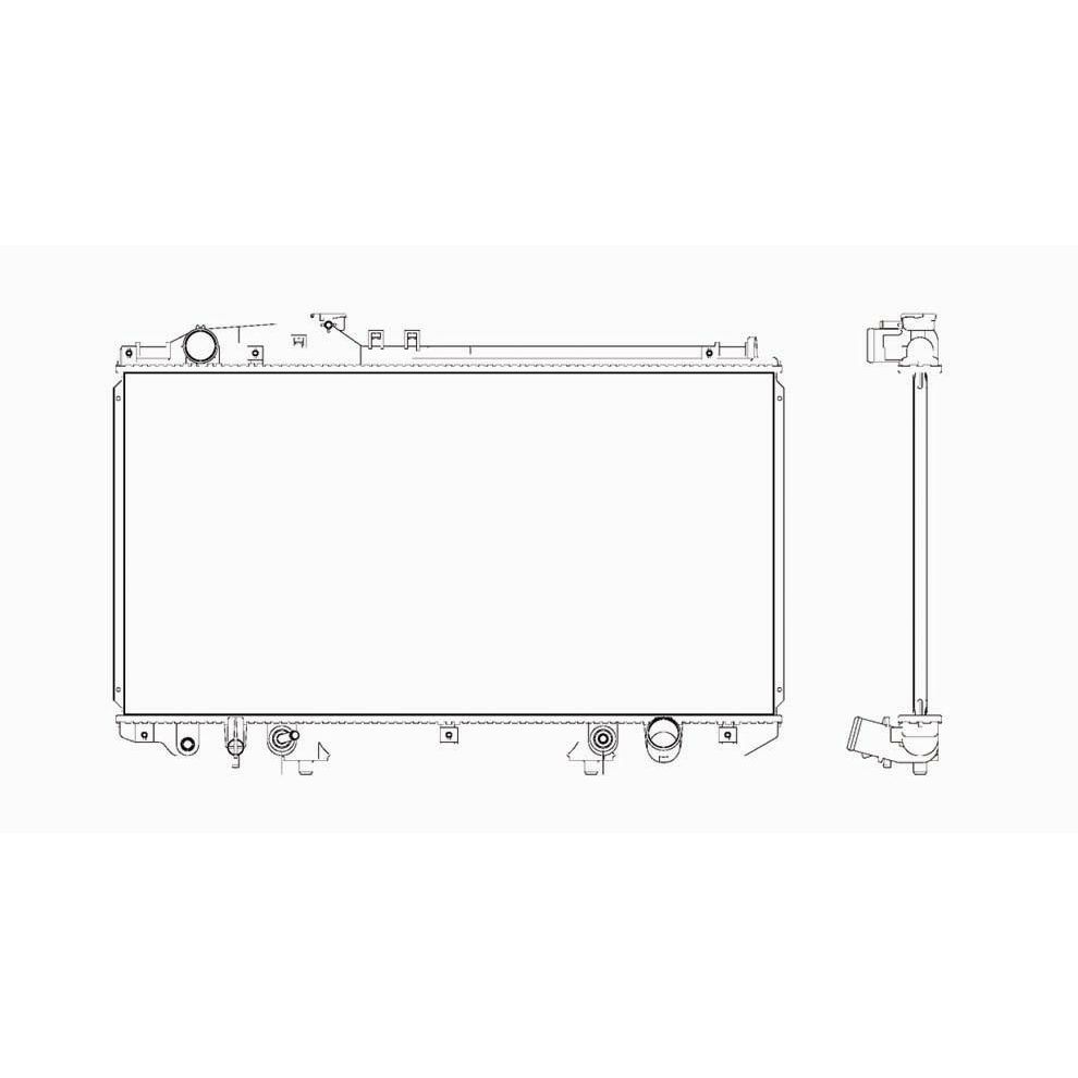 LEXUS GS 300/400/430 RADIATOR 4.3/V8 OEM#1640050260 2001-2005 PL#LX3010103