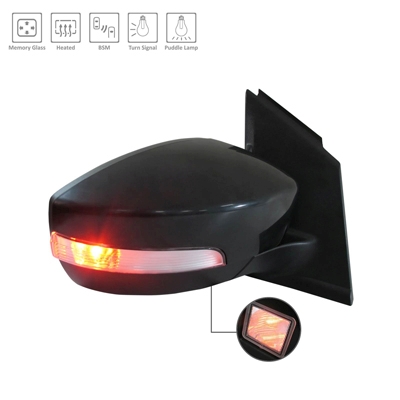 FORD TRUCKS & VANS ESCAPE DOOR MIRROR RIGHT (Passenger Side) PWR/HTD/SIGNAL/PUDDLE/MEMORY (W/BSD)(PTM) OEM#GJ5Z17682EA-PFM 2017-2019 PL#FO1321569