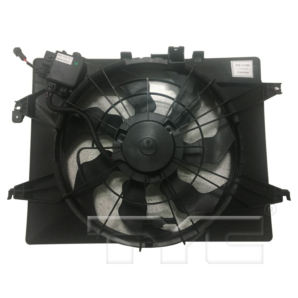 KIA OPTIMA HYBRID RADIATOR & A/C FAN ASSEMBLY (SINGLE FAN) OEM#253804R500 2014-2016 PL#HY3115149