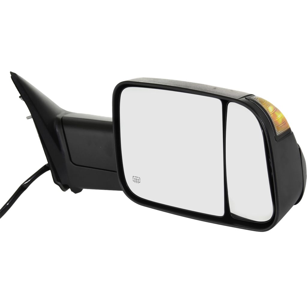 DODGE TRUCKS & VANS DODGE/PU (R1500) DOOR MIRROR RIGHT (Passenger Side) PWR/HTD/SIGNAL/PUDDLE (DUAL GLASS)(TEXT BLK)(W/TOW) OEM#68285864AB 2013-2022 PL#CH1321350