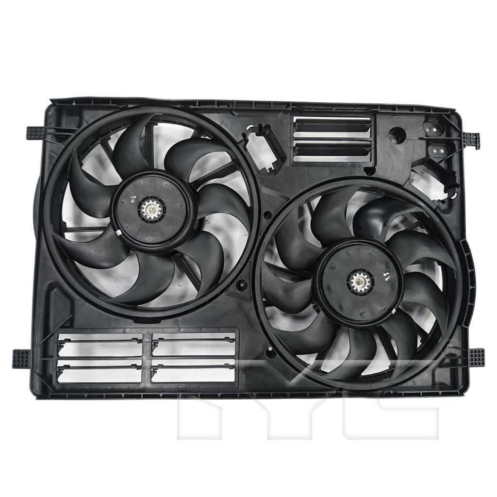 FORD TRUCKS & VANS ESCAPE RADIATOR FAN ASSEMBLY (1.5 TURBO)(2.0 TURBO 17-19) (WO/TOW)(DUAL FAN) OEM#EJ7Z8C607C 2017-2019 PL#FO3115216