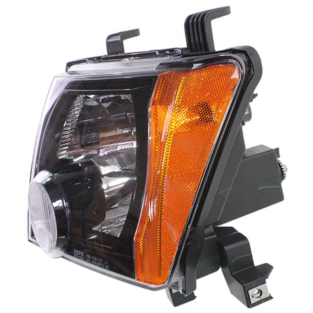 NISSAN(DATSUN) XTERRA HEAD LAMP ASSEMBLY LEFT (Driver Side) (BLACK BEZEL)(S/X MDL) OEM#26060ZL00A 2009-2015 PL#NI2502189