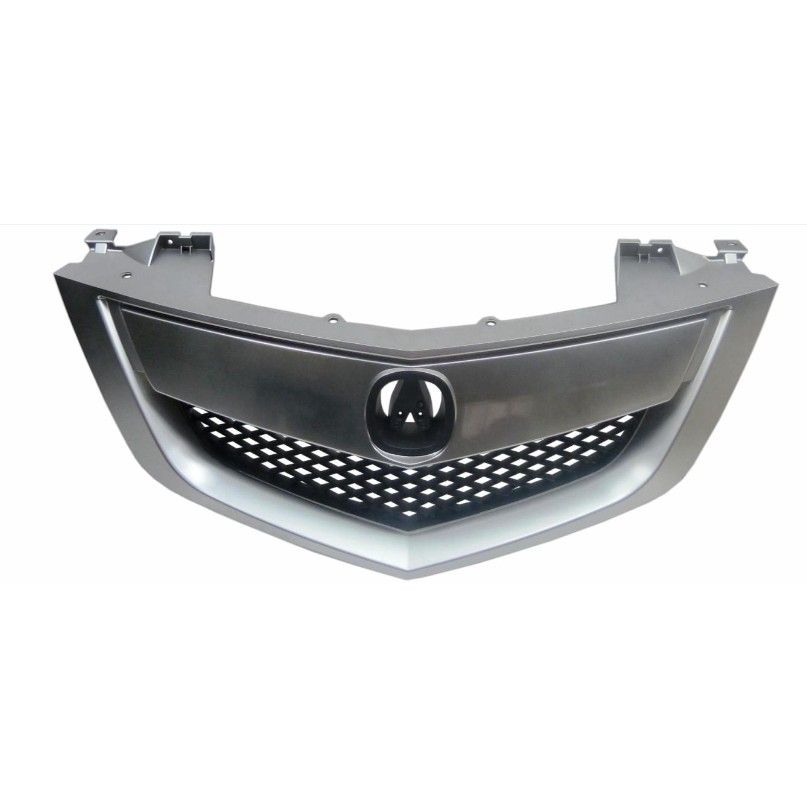 ACURA MDX GRILLE ASSEMBLY CHROME SATIN NICKEL/BLK (WO/SENSOR BELOW EMBLEM) OEM#75100STXA02 2010-2013 PL#AC1200118
