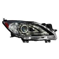 MAZDA MAZDA3 HEAD LAMP UNIT RIGHT (Passenger Side) (HID)(WO/AUTO LEVEL)(W/DRL) OEM#BBN251031S 2010-2013 PL#MA2519149