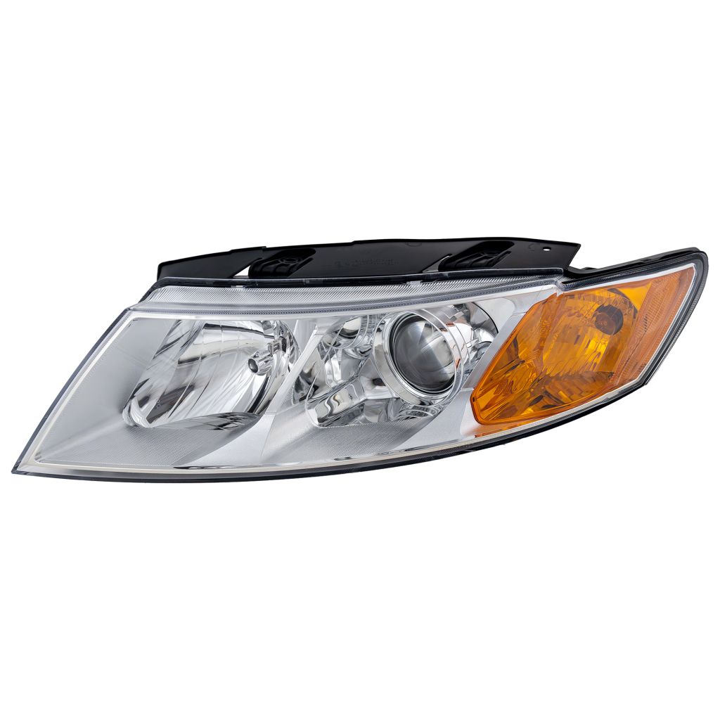 KIA OPTIMA (New Style)(W/1PC HEAD/LAMP) HEAD LAMP ASSEMBLY LEFT (Driver Side) (CHROME BEZEL) OEM#921012G530 2009-2010 PL#KI2502151