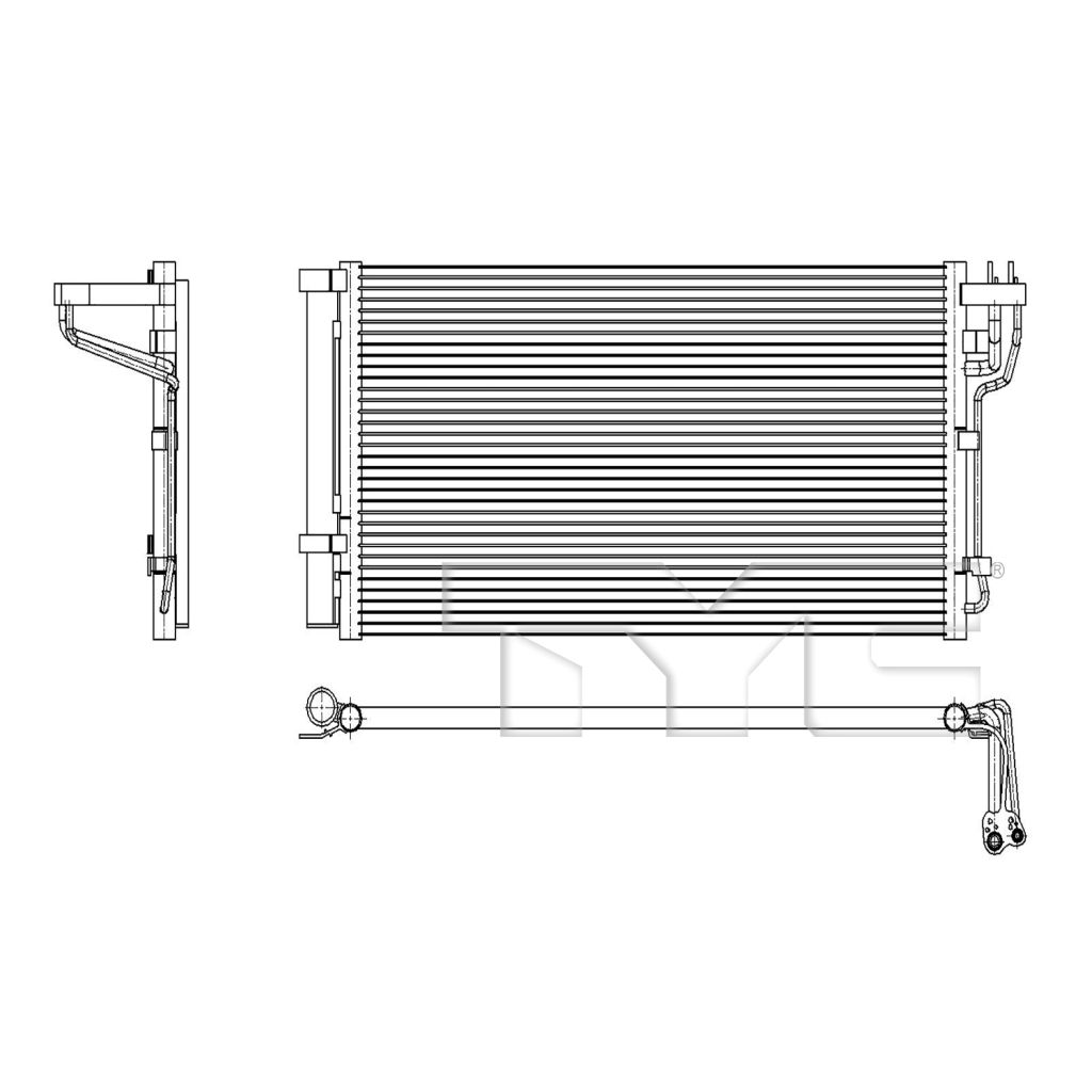 HYUNDAI SONATA HYBRID A/C CONDENSER 2.0L W/RD OEM#97606L5000 2020-2023 PL#HY3030192