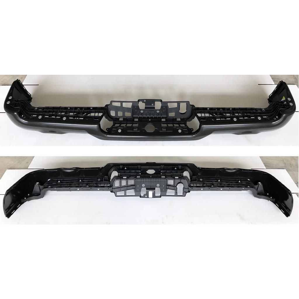 DODGE TRUCKS & VANS DODGE/PU (R1500) REAR STEP BMP FACE BAR BLACK/PTM (DUAL EXHAUST) OEM#68404438AB 2019-2022 PL#CH1102383