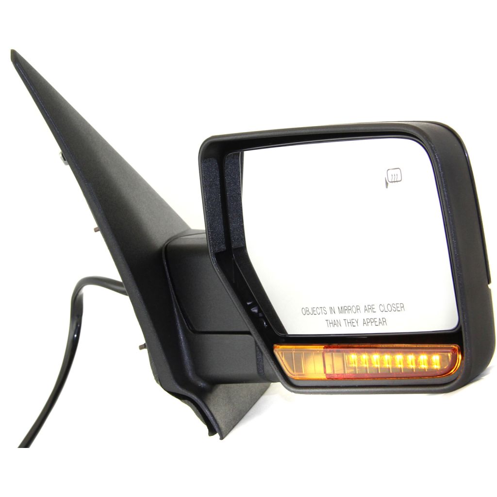 FORD TRUCKS & VANS EXPEDITION DOOR MIRROR RIGHT (Passenger Side) PWR/HTD/SIGNAL/PUDDLE/M-FOLD/MEMEMORY (BLK) OEM#8L1Z17682BA 2007-2010 PL#FO1321363