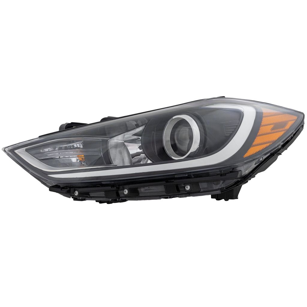 HYUNDAI ELANTRA SEDAN HEAD LAMP ASSY LEFT (Driver Side) (HALOGEN)(WO/DRL IN BMP)(EXC SPORT) OEM#92101F2040 2017-2018 PL#HY2502203