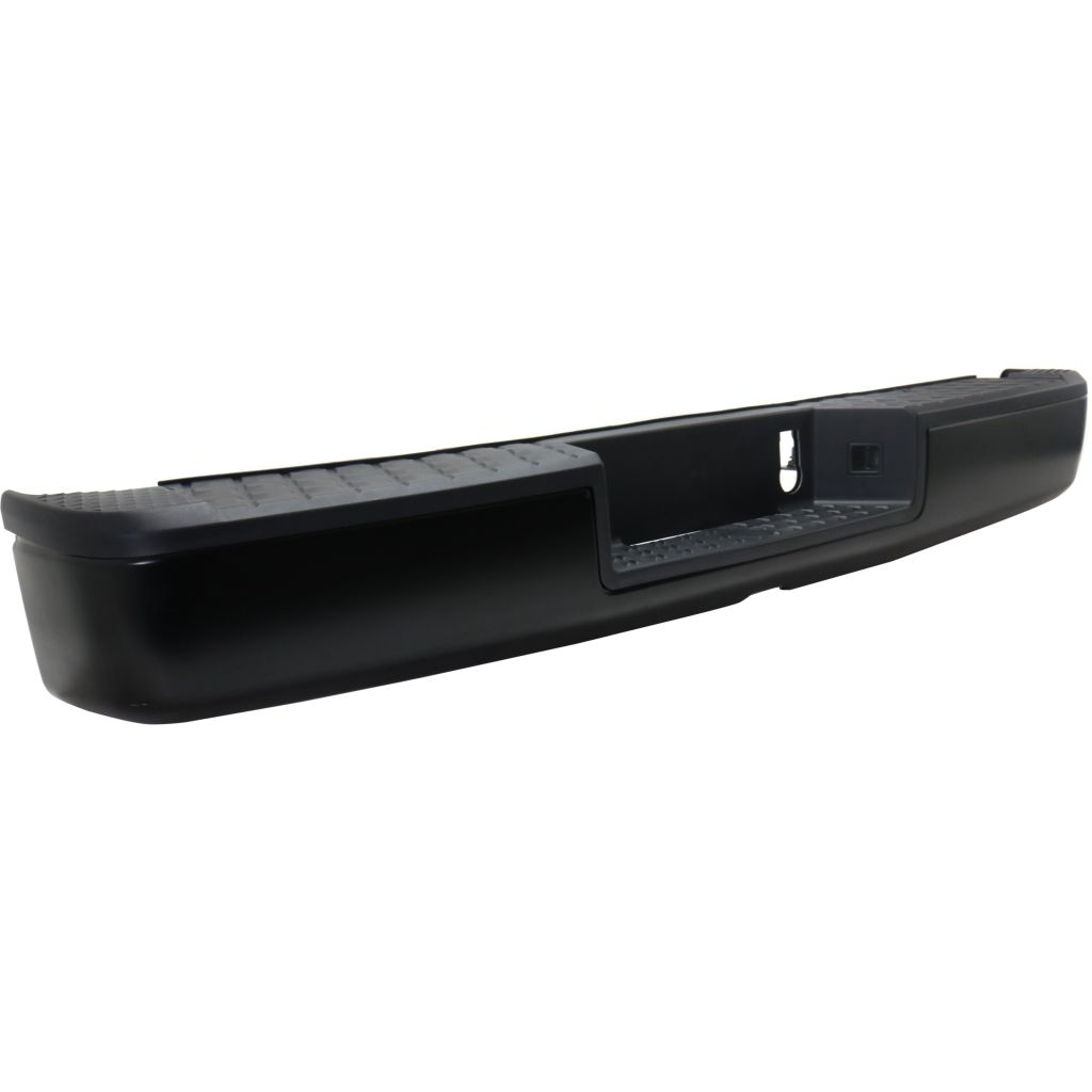 NISSAN(DATSUN) TITAN REAR STEP BUMPER ASSY BLACK W/PAD W/REINF (WO/TOW HITCH)(WO/SENSOR) OEM#85022EZ55A-PFM 2017-2019 PL#NI1103130