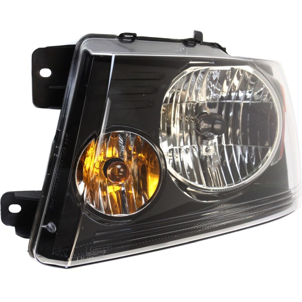 FORD TRUCKS & VANS FORD/PU (F150 EXC HERITAGE) HEAD LAMP ASSEMBLY LEFT (Driver Side) (W/O CHROME TRIM)(W/BLK TRIM)**CAPA** OEM#7L3Z13008HA 2007-2008 PL#FO2502247C