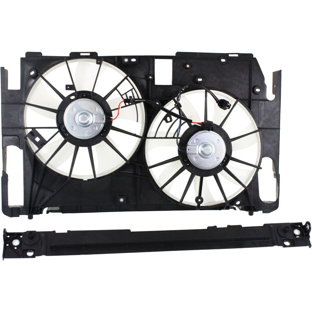 TOYOTA RAV4 RADIATOR & A/C FAN ASSEMBLY (3.5L WO/TOW PKG)(DUAL FAN)(JAPAN)(SINGLE MODULE TYPE) OEM#1671131261-PFM 2012 PL#TO3115186