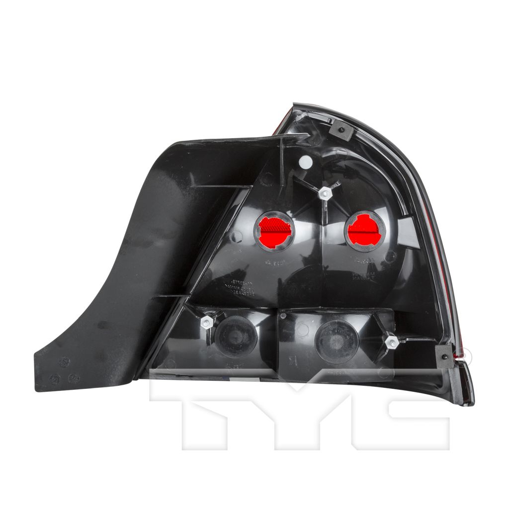 FORD CROWN VICTORIA TAIL LAMP UNIT LEFT (Driver Side) (RED LENS W/BLACK MLDG)(W/O SPT PKG)(2 BULBS) OEM#8W7Z13405A 2000-2011 PL#FO2800160